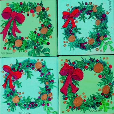 Coaster Holiday tiles.